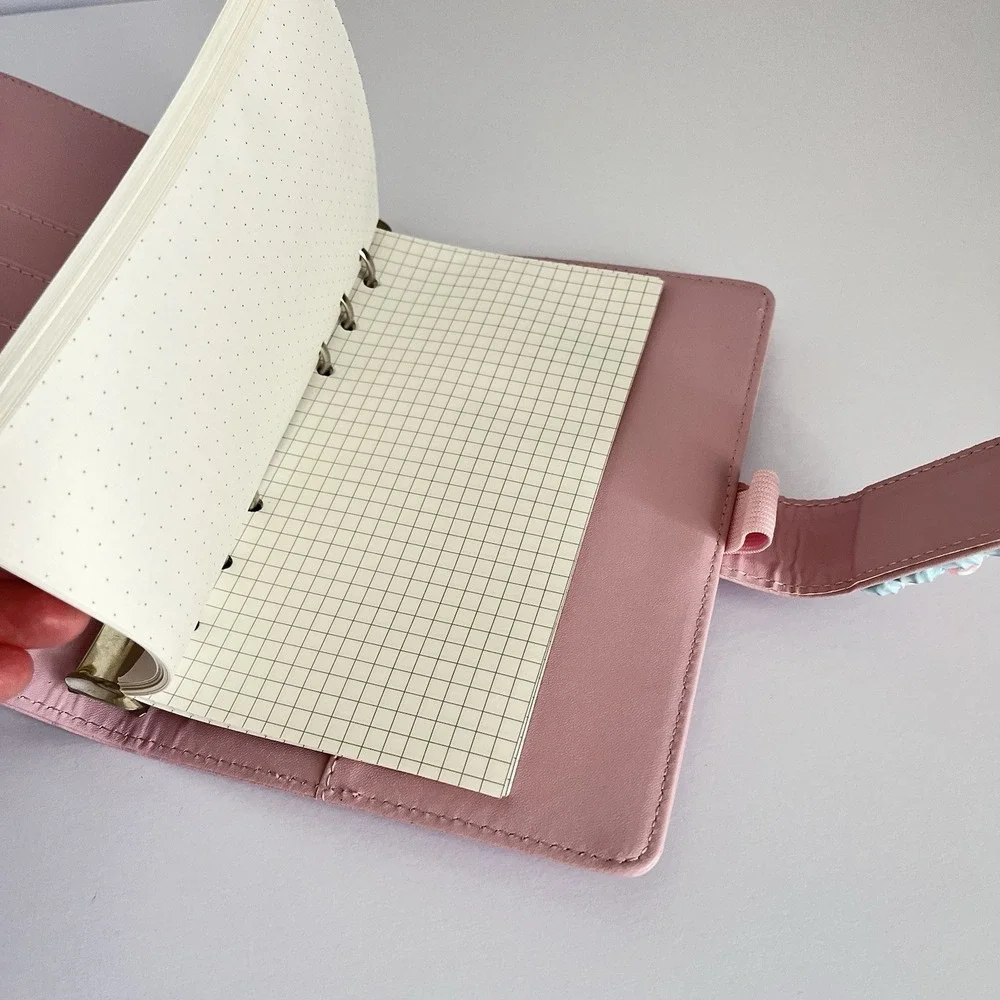 Decoden pink My Melody 3 D sweet piano unofficial journal 3 ring mini binder 5x7